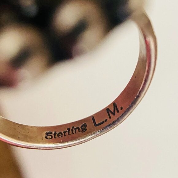 Native American Sleeping Beauty Turquoise Sterling Silver Ring - Size 7.5 - Picture 5 of 5